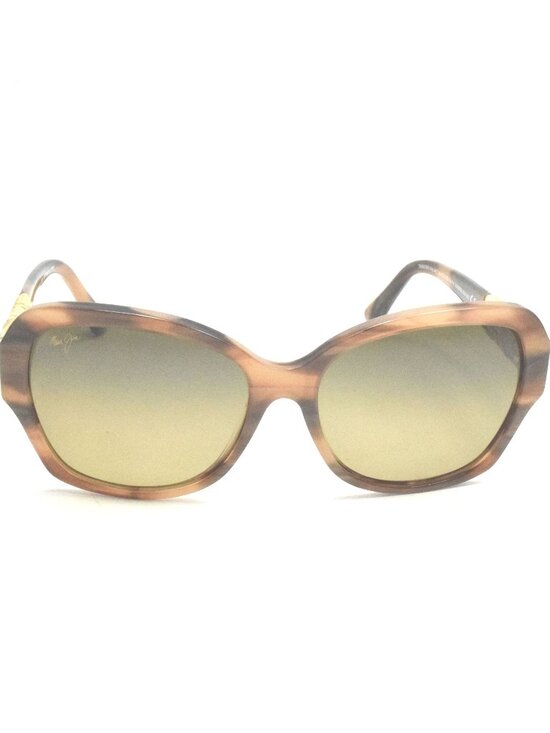 Maui Jim Swaying Palms MJ 530-93 Brown Stripe with 24K Gold / HCL Bronze Polariz main image 5